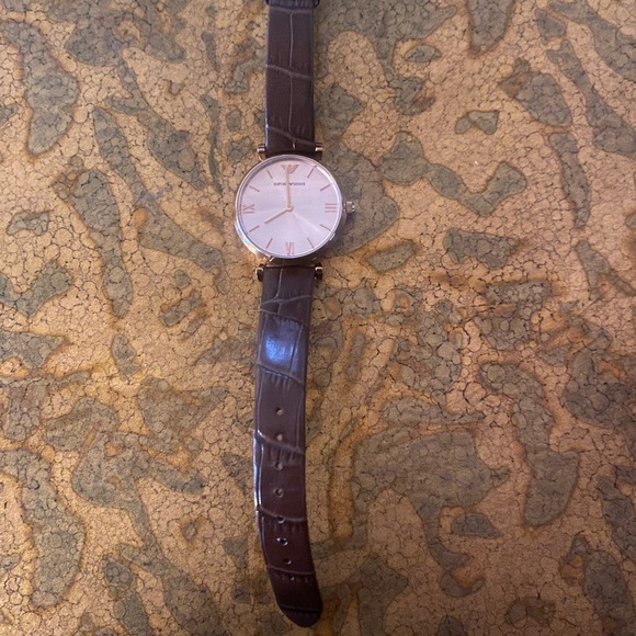 Emporio Armani Quartz Pink Mother of Pearl Dial watch - Picture 8 of 11